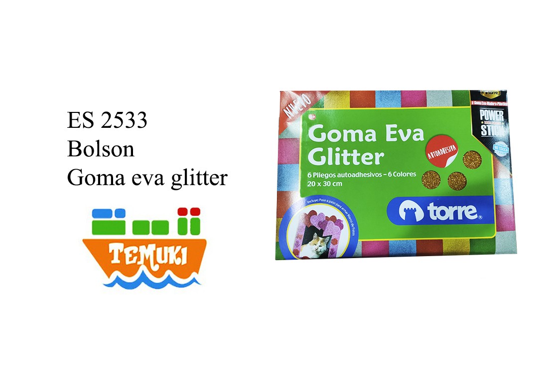 Block Goma Eva con Adhesivo, 6 Colores
